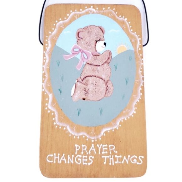 Nursery Rustic Wooden Prayer Wall Decor Home Decor Wood Sign - Picture 3 of 3